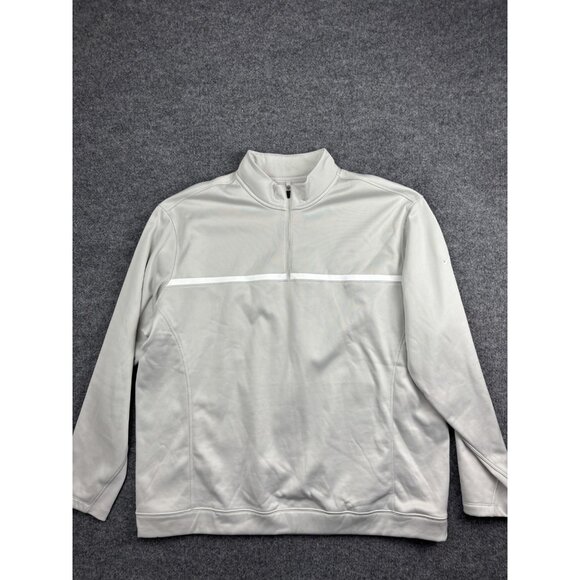 Nike Golf Pullover Mens 2XL Gray Therma-FIT Tour Performance Quarter Zip Fleece - Picture 1 of 10